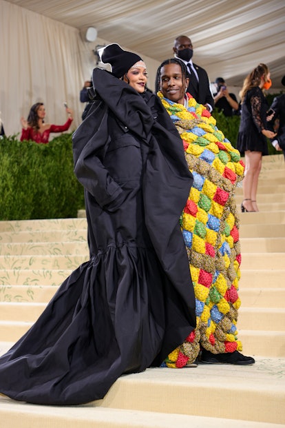 Rihanna and A$AP Rocky attend The 2021 Met Gala.
