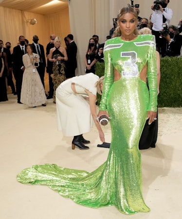 Ciara attends The 2021 Met Gala Celebrating In America: A Lexicon Of Fashion at Metropolitan Museum ...