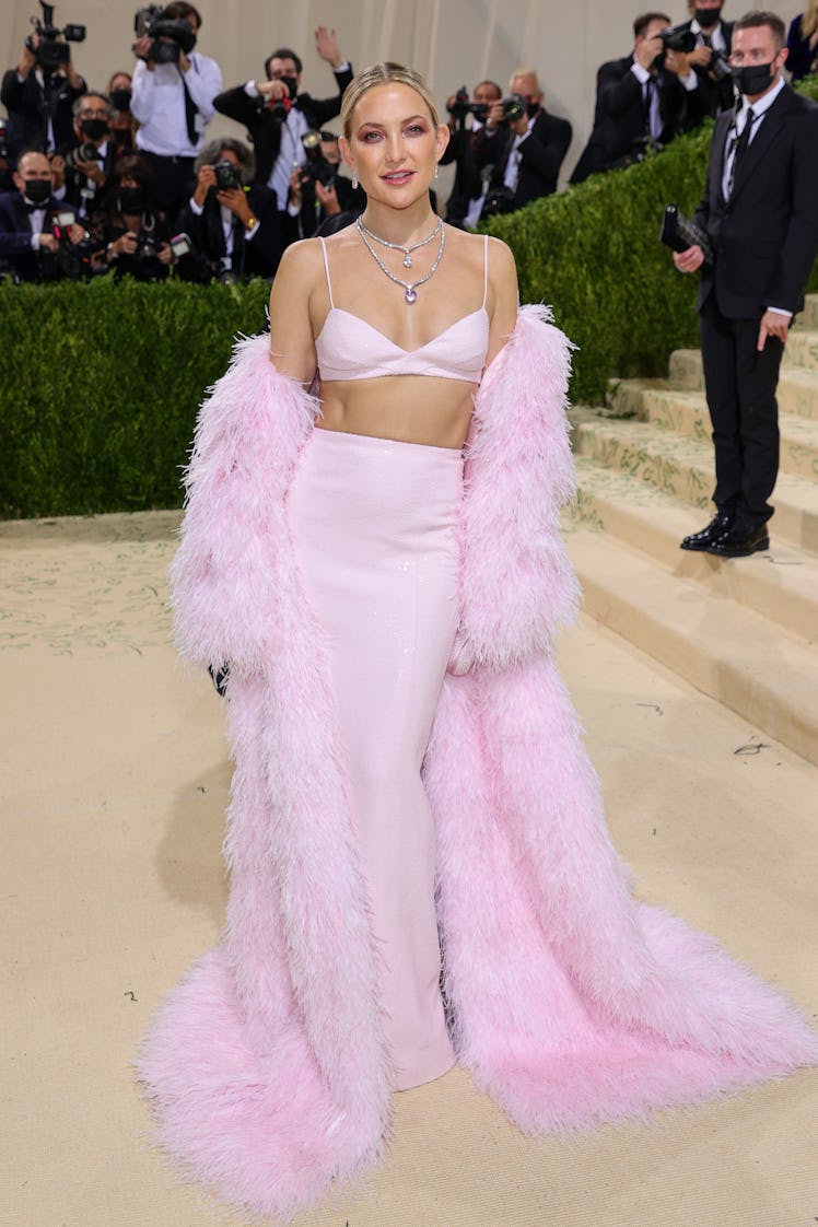 Kate Hudson attends The 2021 Met Gala Celebrating In America: A Lexicon Of Fashion at Metropolitan M...