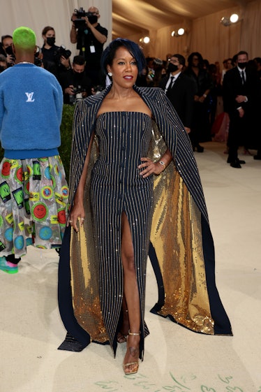 Regina King attends The 2021 Met Gala Celebrating In America: A Lexicon Of Fashion at Metropolitan M...