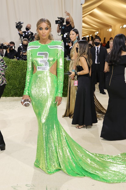 Ciara attends The 2021 Met Gala Celebrating In America: A Lexicon Of Fashion at Metropolitan Museum ...