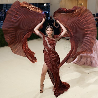  Valentina Sampaio attends the 2021 Met Gala benefit "In America: A Lexicon of Fashion" at Metropoli...