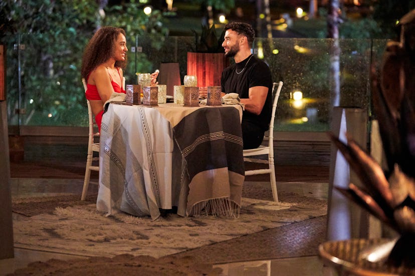 Brendan Morais and Pieper James on a one-on-one date on Bachelor in Paradise. Photo courtesy of ABC