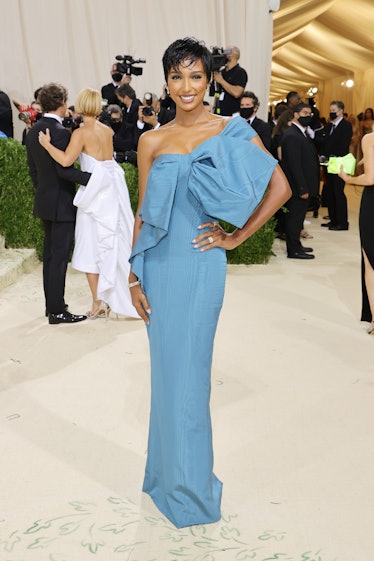Jasmine Tooks attends The 2021 Met Gala Celebrating In America: A Lexicon Of Fashion at Metropolitan...