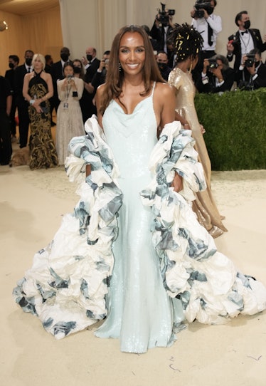 Janet Mock attends The 2021 Met Gala Celebrating In America: A Lexicon Of Fashion at Metropolitan Mu...