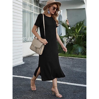 Naggoo Split T-Shirt Maxi Dress