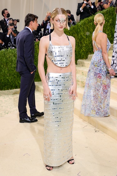 Hunter Schafer attends The 2021 Met Gala Celebrating In America: A Lexicon Of Fashion at Metropolita...