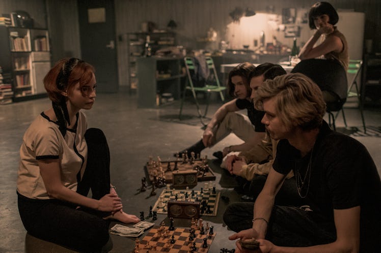 The cast of The Queen's Gambit