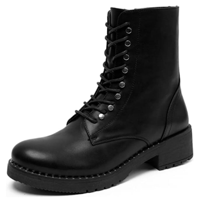 katliu Combat Lace Up Boots