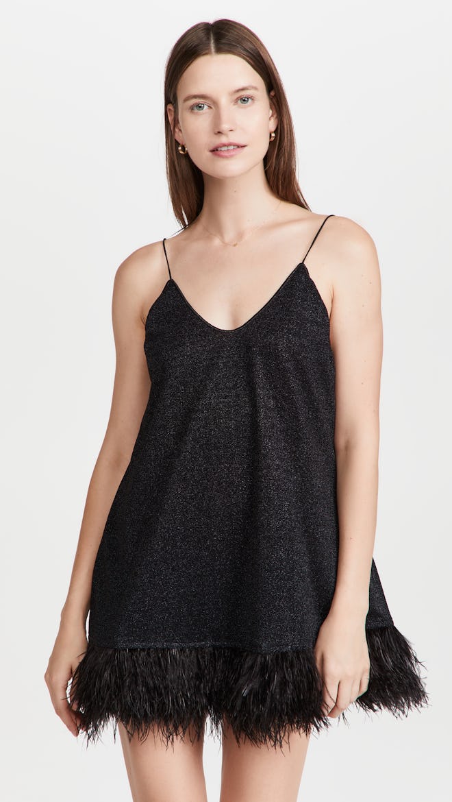 Oseree Lumiere Plumage Short Dress