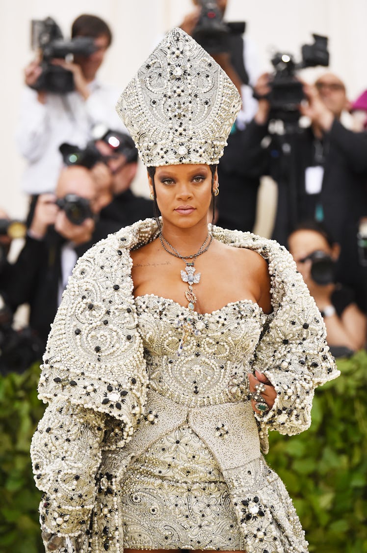 Rihanna at the 2019 Met Gala “Heavenly Bodies: Fashion and the Catholic Imagination” 