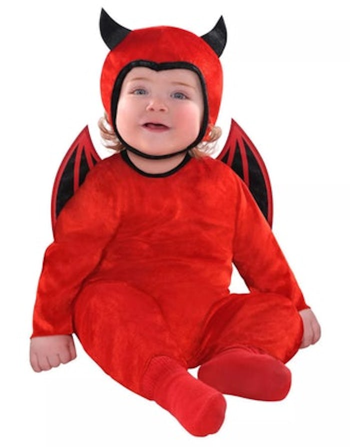 baby in devil halloween costume