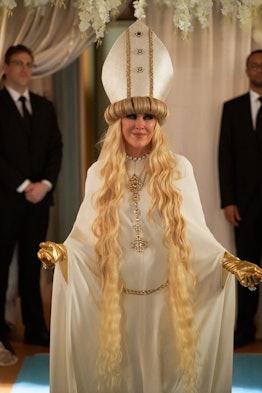 Moira's look for David and Patrick's wedding on 'Schitt's Creek' is iconic.