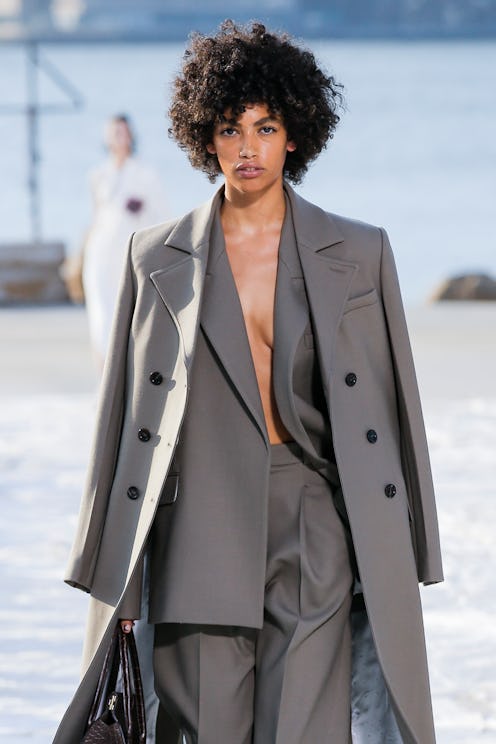 A model walks the runway during the Peter Do Ready to Wear Spring/Summer 2022 fashion show as part o...