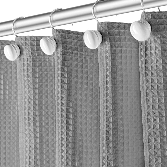 Creative Scents Waffle Shower Curtain with Liner