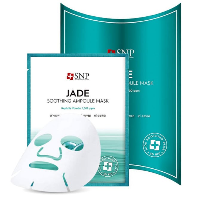 SNP Jade Soothing Ampoule Korean Face Sheet Masks (10-Pack)