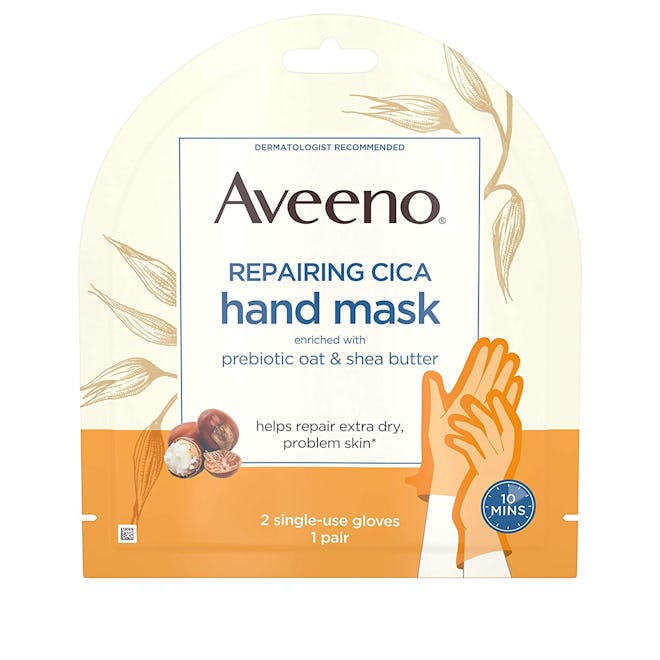 Aveeno Repairing CICA Hand Mask with Prebiotic Oat and Shea Butter
