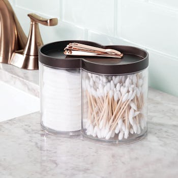 mDesign Countertop Canister Jar with Storage Lid (2 Pack)