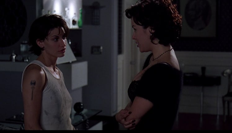 One of the most iconic queer pairings from the '90s was Gina Gershon and Jennifer Tilly in 'Bound.'