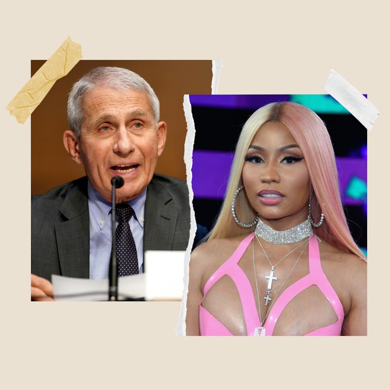 Dr. Fauci calls out Nicki Minaj for "unscientific" COVID-19 vaccine tweets.