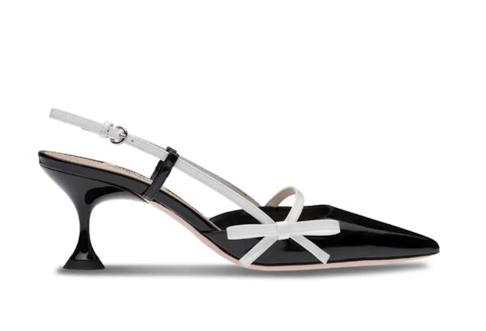 Patent Leather Slingback Pumps