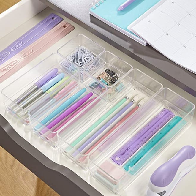 STORi Clear Plastic Drawer Organizers (6 Pieces)