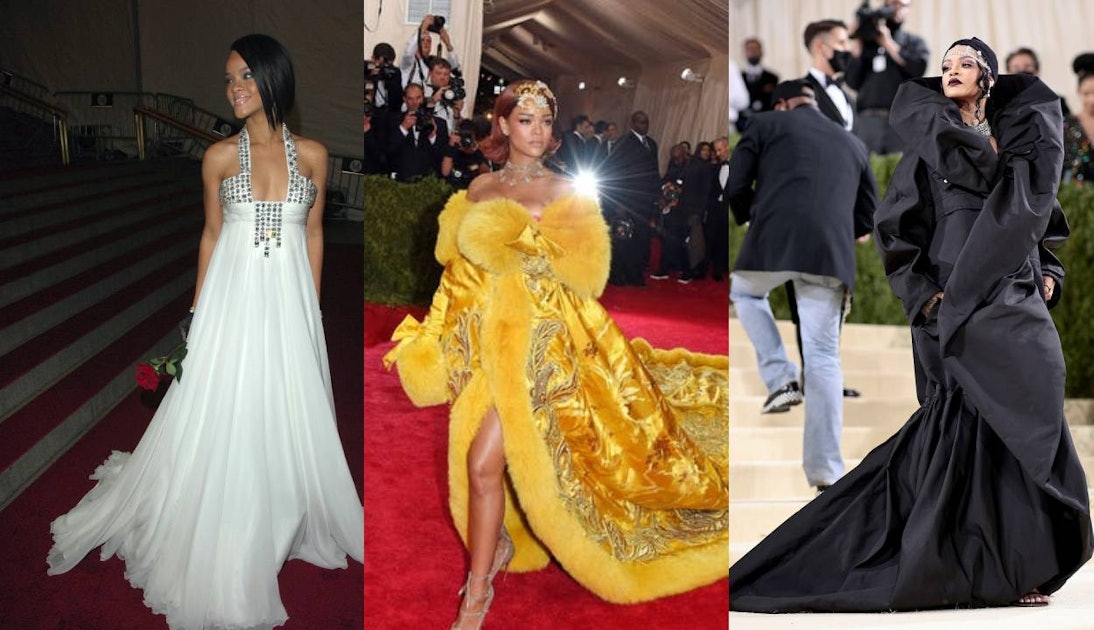 All of Rihanna's Met Gala Looks From Ingenue To Queen of the Red Carpet