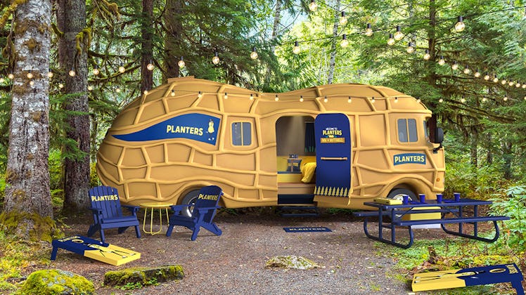 The Planters' Inn a Nutshell experience allows you to sleep in a giant peanut-shaped camper this fal...