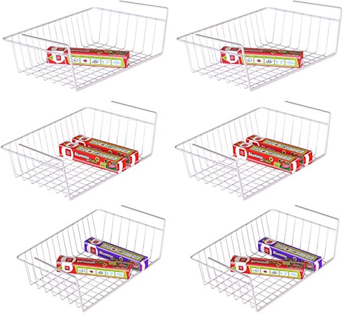 iSPECLE Under Shelf Storage Basket (6-Pack)