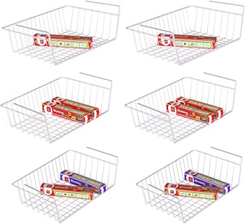 iSPECLE Under Shelf Storage Basket (6-Pack)