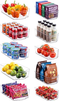 Seseno Refrigerator Organizer Bins (10-Piece)