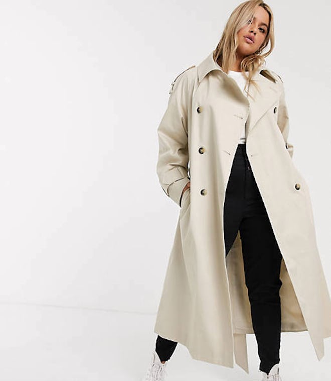 Curve Longline Trench Coat