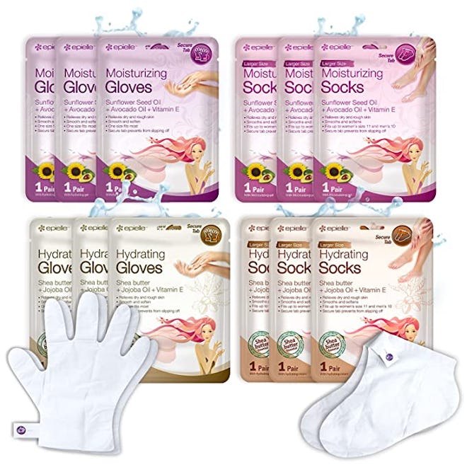 Epielle Hydrating & Moisturizing Gloves & Socks Masks (12-Pack)