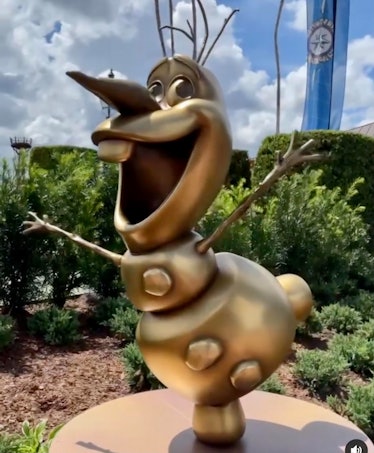 These photos of Disney's 50th anniversary gold character statues are epic.