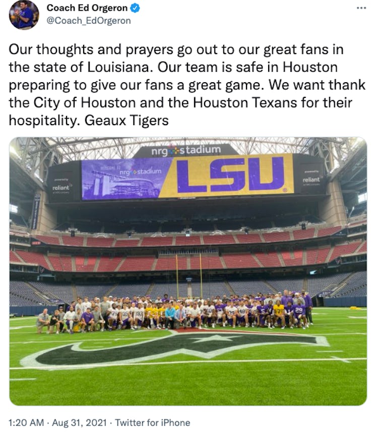  Coach Ed Orgeron's message to Louisiana.