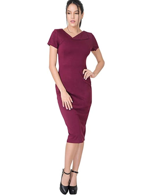 Marycrafts Sheath Midi Dress