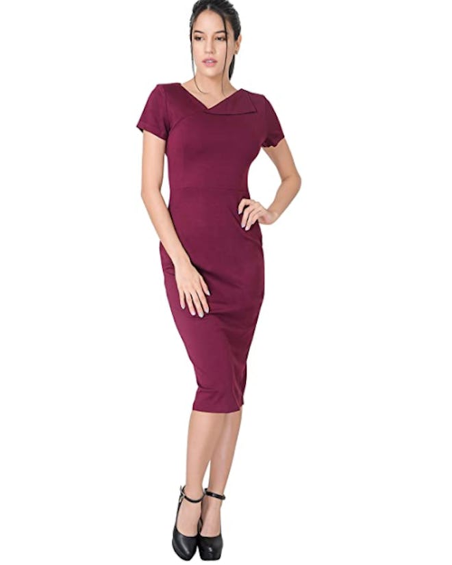 Marycrafts Sheath Midi Dress