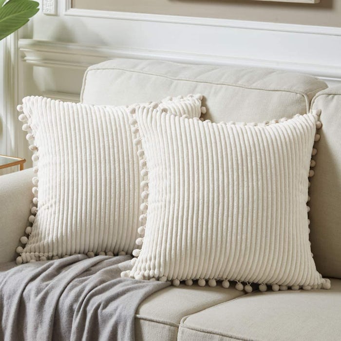 Fancy Homi Boho Decorative Throw Pillow Covers (2-Pack)
