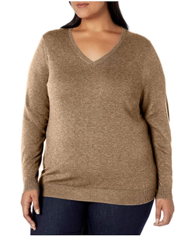 Amazon Essentials Plus Size V-Neck Sweater 