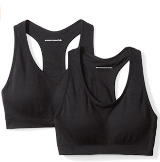 Amazon Essentials Women's Light-Support Seamless Sports Bras (2 Pack)
