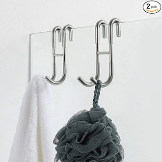 Simtive Shower Door Hooks (2-Pack)