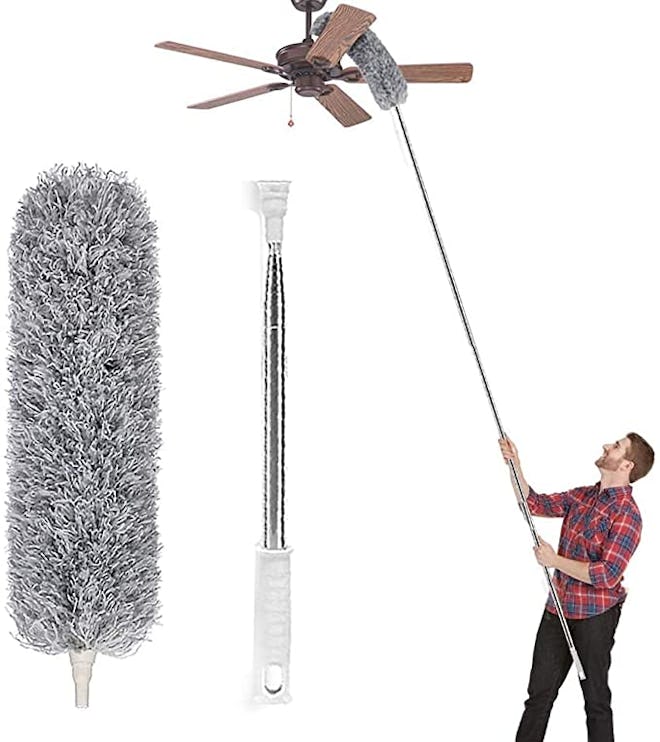 Lomida Microfiber Duster with Extension Pole