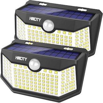 HMCITY Solar Motion-Sensor Security Lights (2-Pack)