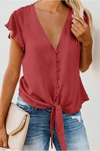 Shawhuwa Ruffle Sleeve Blouse 