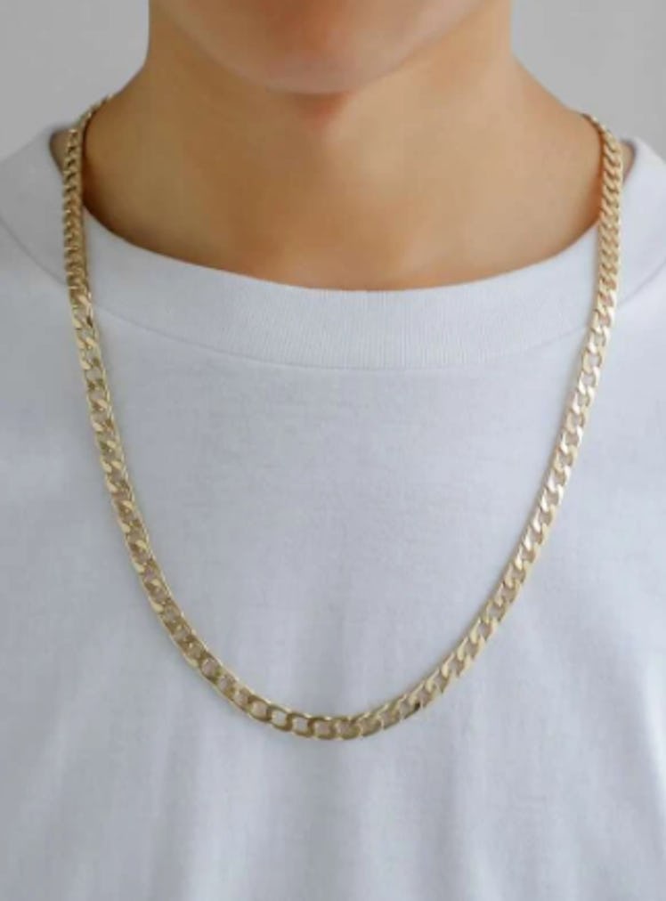 Men's gold chain necklace