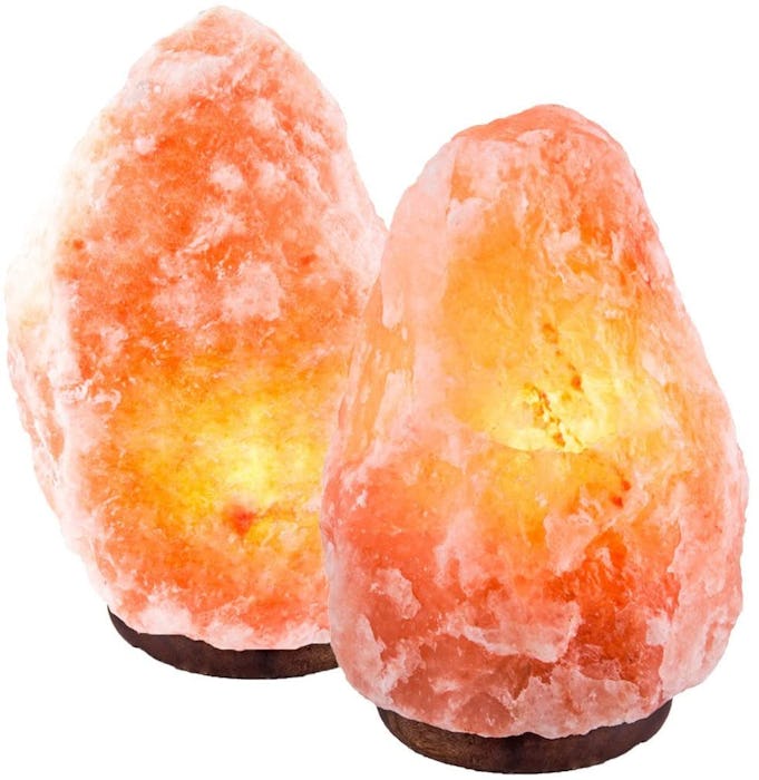 Crystal Decor Natural Himalayan Pink Salt Lamp (2-Pack)