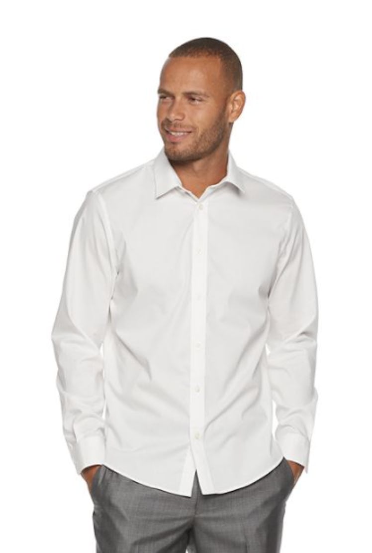 A regular-fit men's button-down shirt from Khol's