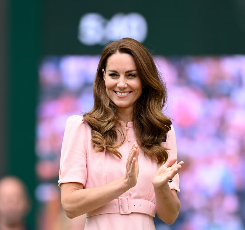 Duchess of Cambridge attends the Wimbledon Championships Tennis Tournament at All England Lawn Tenni...