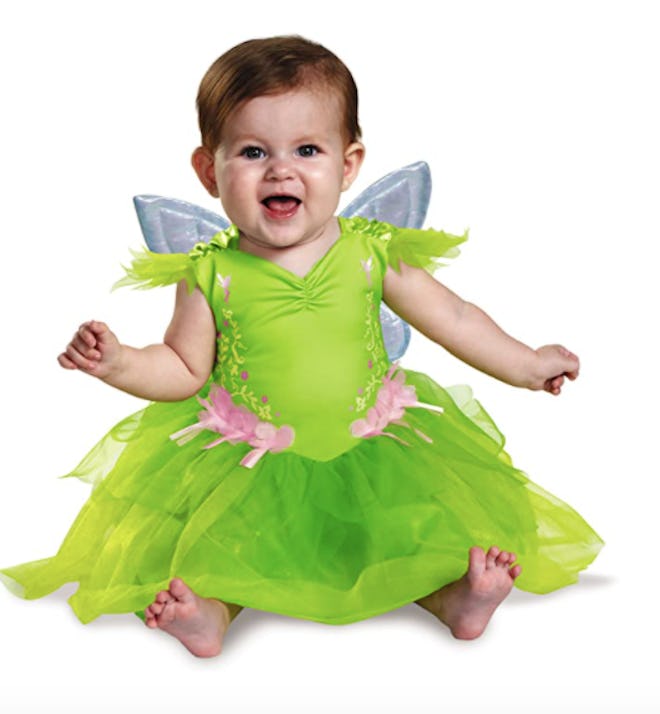 Baby wearing a Tinkerbell costume