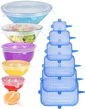 Longzon Silicone Stretch Lids (Set Of 12)